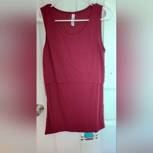 Latched mama nursing ribbed tank